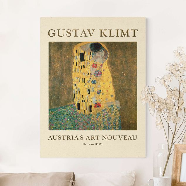 Art deco prints Gustav Klimt - The Kiss - Museum Edition