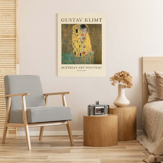 Canvas art Gustav Klimt - The Kiss - Museum Edition