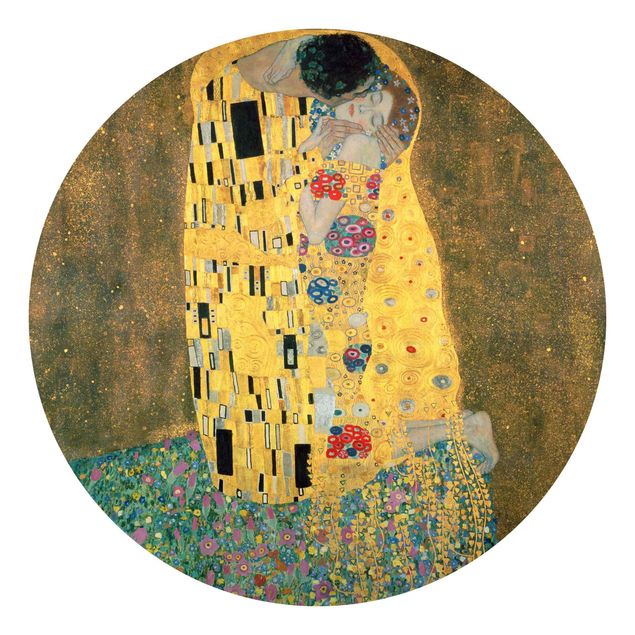 Wallpapers gold and silver Gustav Klimt - The Kiss