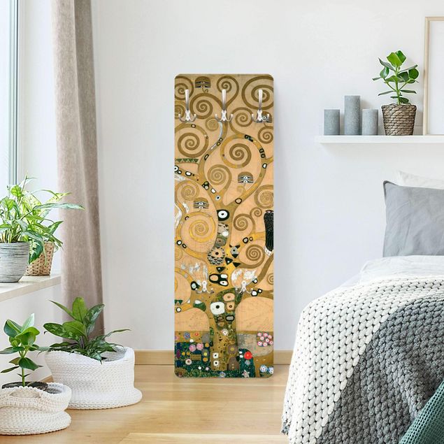 Wall mounted coat rack landscape Gustav Klimt - The Tree of Life