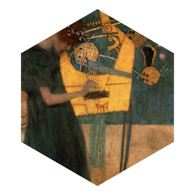 Hexagonal wallpapers Gustav Klimt - Music