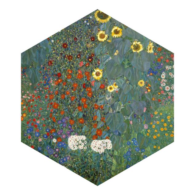 Modern wallpaper designs Gustav Klimt - Garden Sunflowers