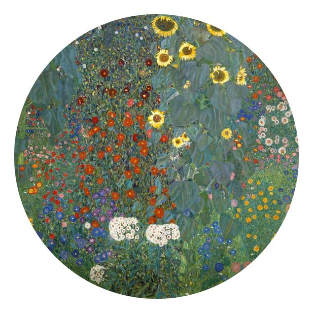 Art style Gustav Klimt - Garden Sunflowers