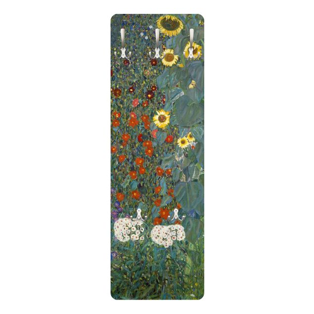 Green coat rack Gustav Klimt - Garden Sunflowers