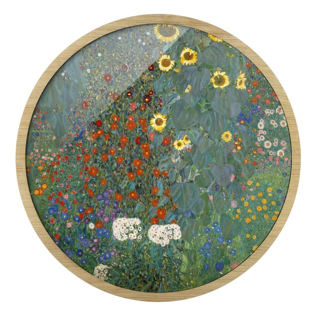 Canvas art Gustav Klimt - Garden Sunflowers