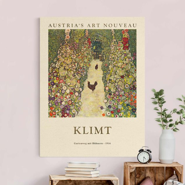 Art styles Gustav Klimt - Path Through The Garden With Chickens - Museum Edition