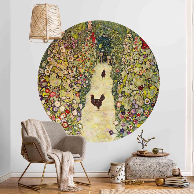 Kitchen Gustav Klimt - Garden Path with Hens