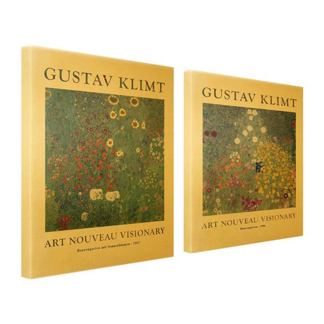 Prints green Gustav Klimt - Farmer's Garden - Museum Edition