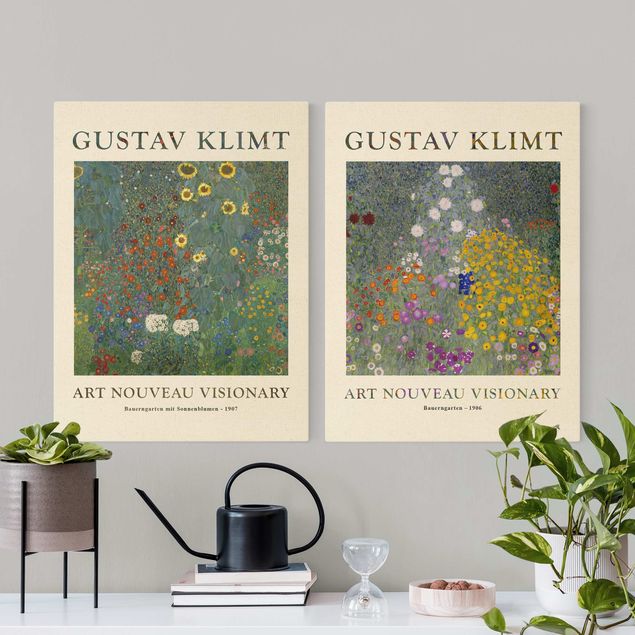 Canvas art Gustav Klimt - Farmer's Garden - Museum Edition