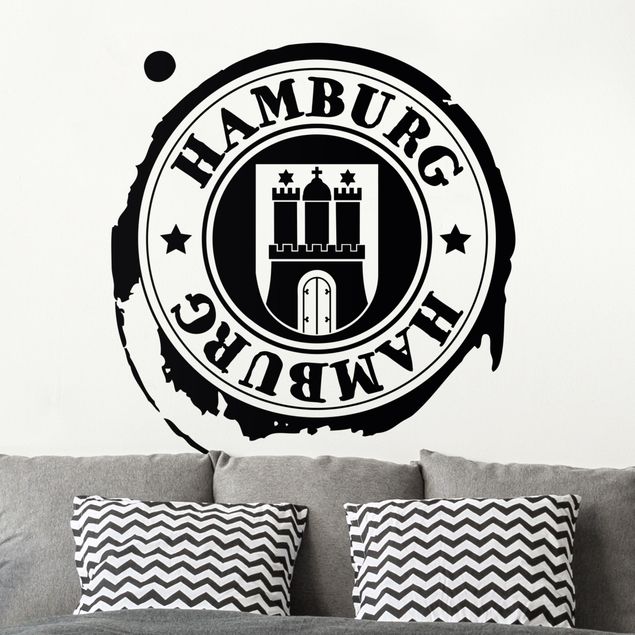 Wall stickers city ​​names Hamburg Logo Design