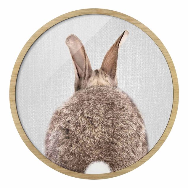 Black and white framed pictures Hare From Behind
