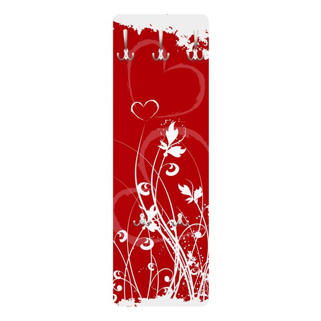 Wall mounted coat rack Hearts Of Flower