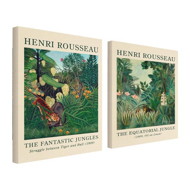 Trees on canvas Henri Rousseau - Museum Edition The Equatorial Jungle