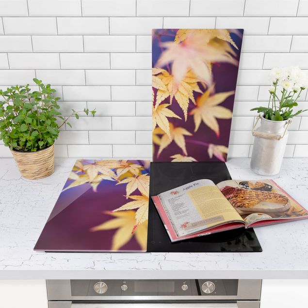 Stove top covers flower Autumn Maple Tree