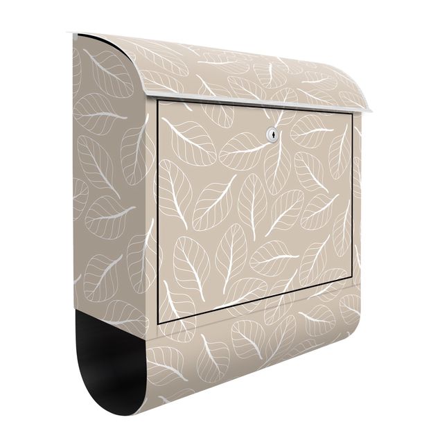 Letterboxes creme Autumn Pattern Of Delicate Flowers