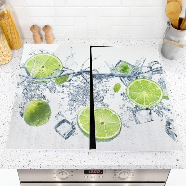Stove top covers flower Refreshing Lime