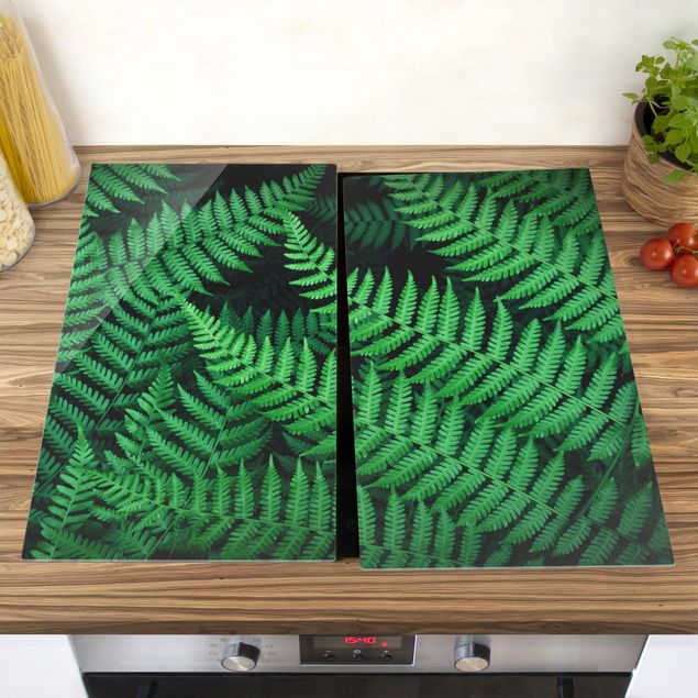 Stove top covers flower Fern