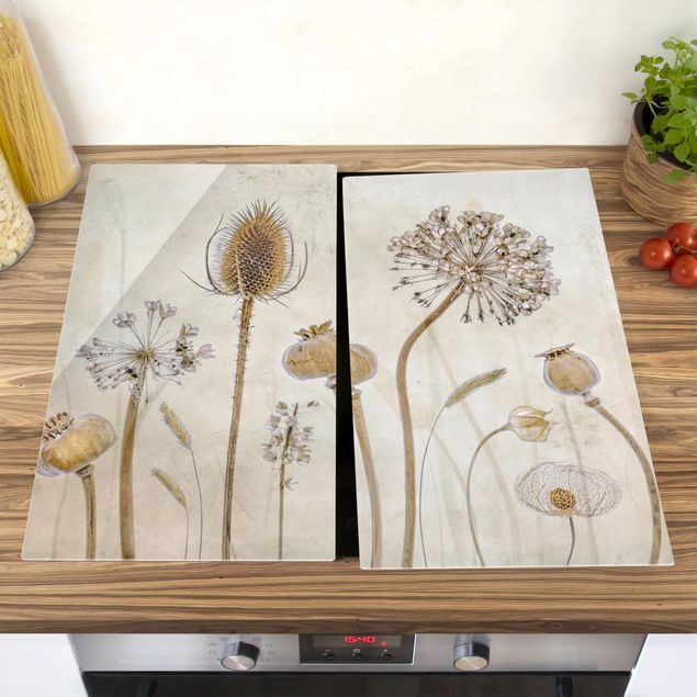 Stove top covers flower Growing Old