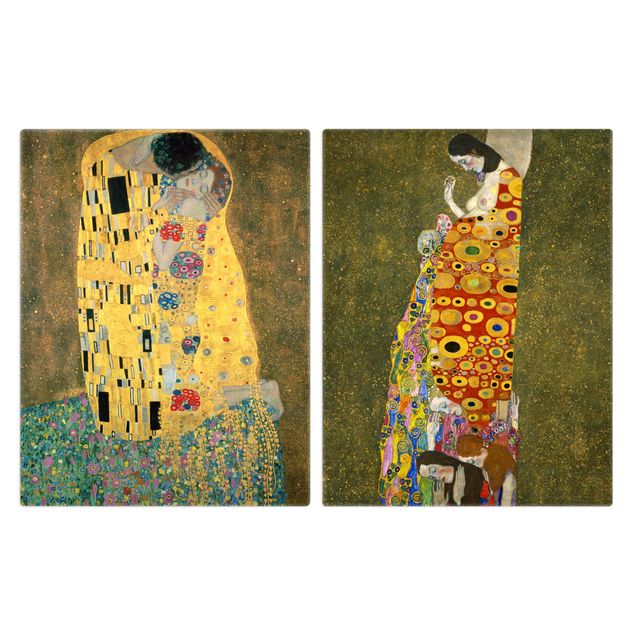 Oven top cover Gustav Klimt - Kiss And Hope