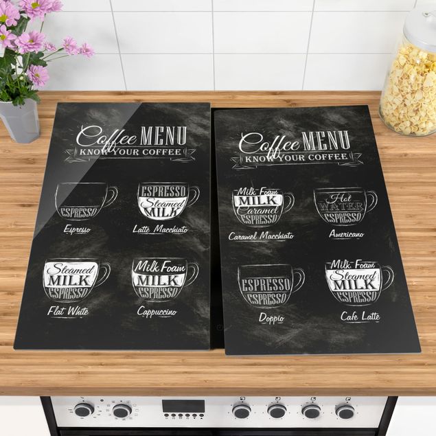 Stove top covers baking-coffee Coffee Varieties Chalkboard