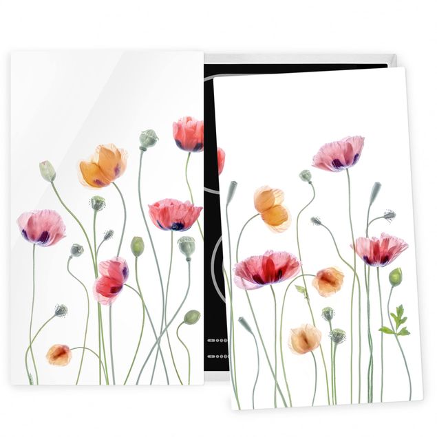 Stove top covers flower Poppy Party