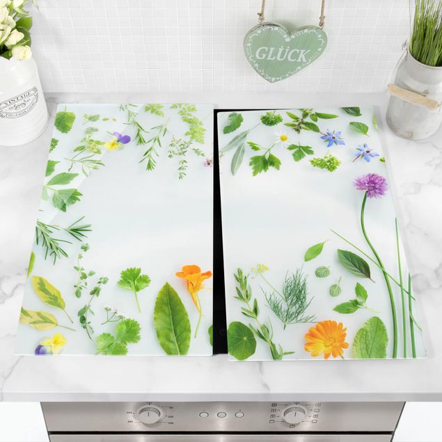 Stove top covers flower Herbs And Flowers