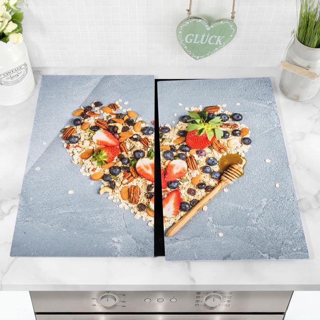 Stove top covers flower Heart Of Cereals