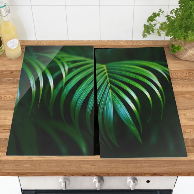 Stove top covers flower Palm Fronds