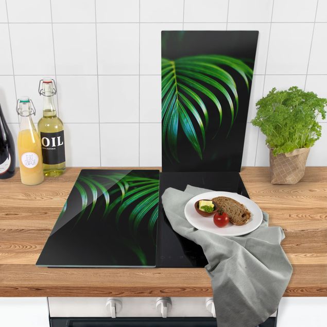 Stove top covers Palm Fronds