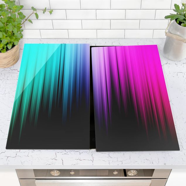 Oven top cover Rainbow Display