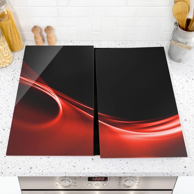 Oven top cover Red Wave