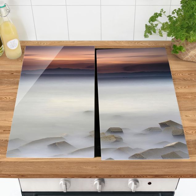 Stove top covers Sunset In The Fog