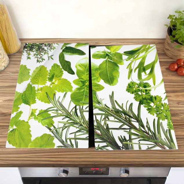 Stove top covers flower Different Herbs