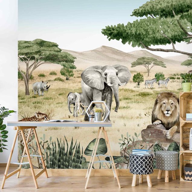 Wallpapers elefant Rulers of the savannah