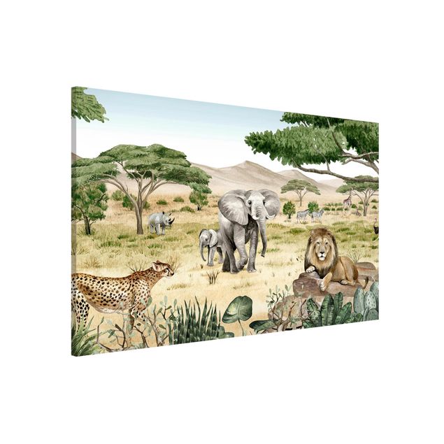 Prints elefant Rulers of the savannah