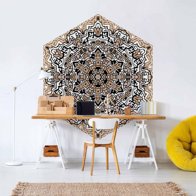 Wallpapers spiritual Hexagonal Mandala With Details