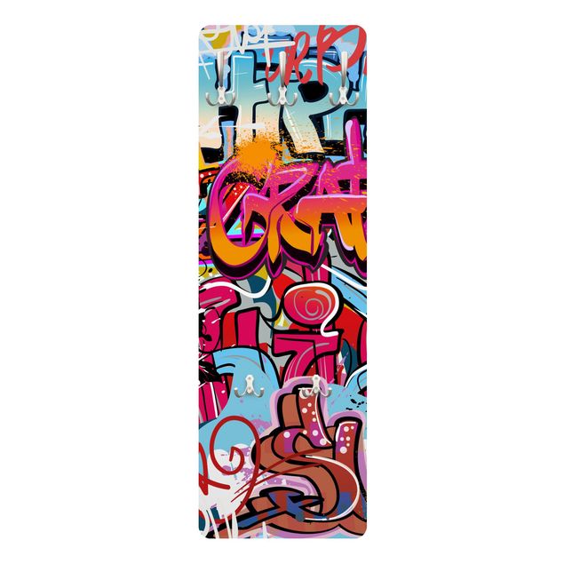 Wall coat hanger Hip Hop Graffiti