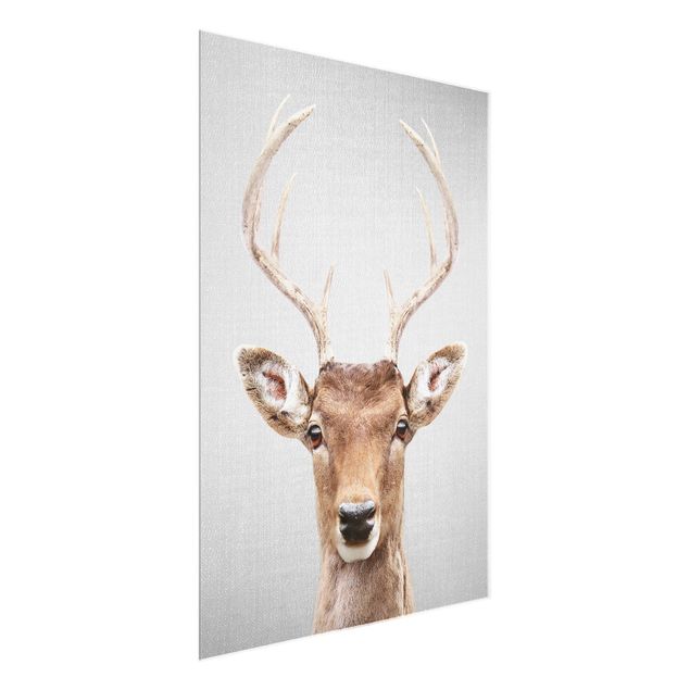 Glass prints pieces Deer Heinrich