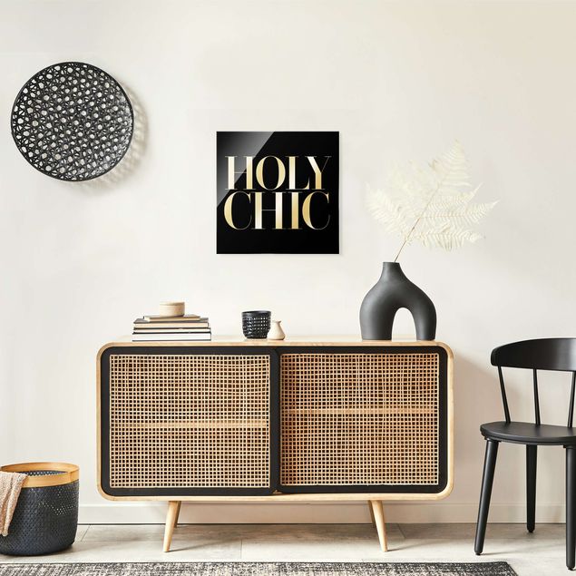 Black and white wall art HOLY CHIC Black