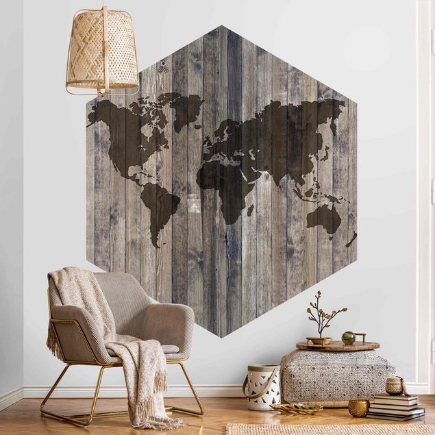 Wallpapers maps Wooden World Map