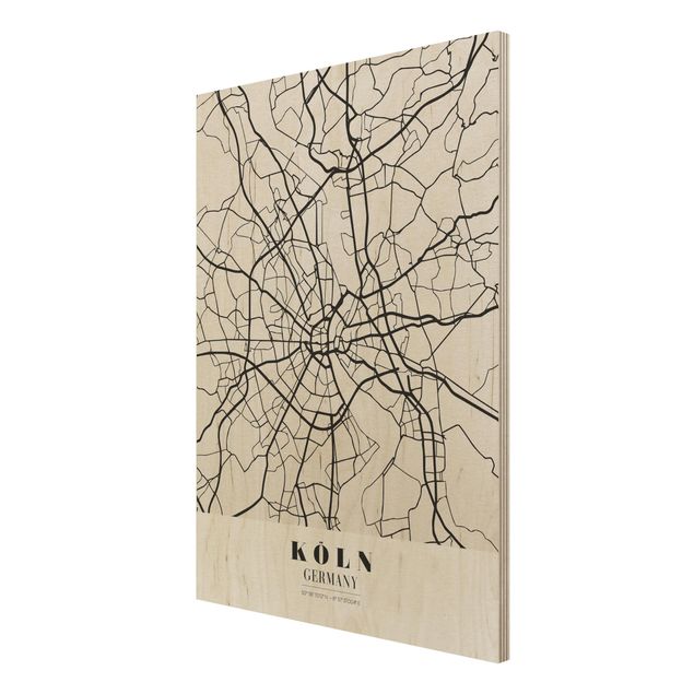 Prints Cologne City Map - Classic