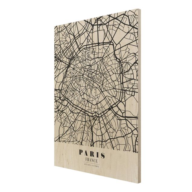 Prints Paris City Map - Classic