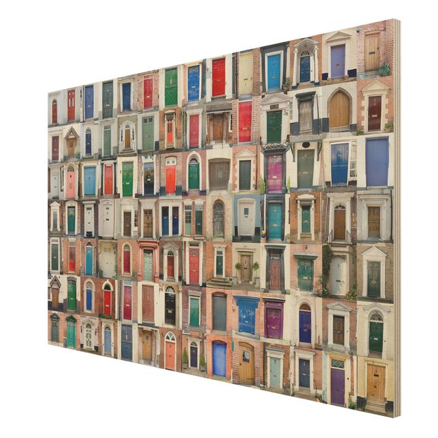 Prints on wood 100 Doors