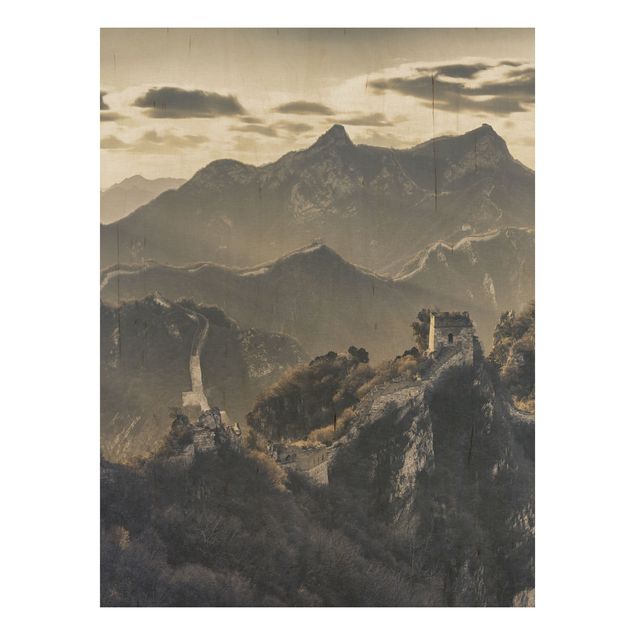Wood prints landscape The Great Chinese Wall