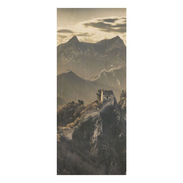 Wood prints landscape The Great Chinese Wall
