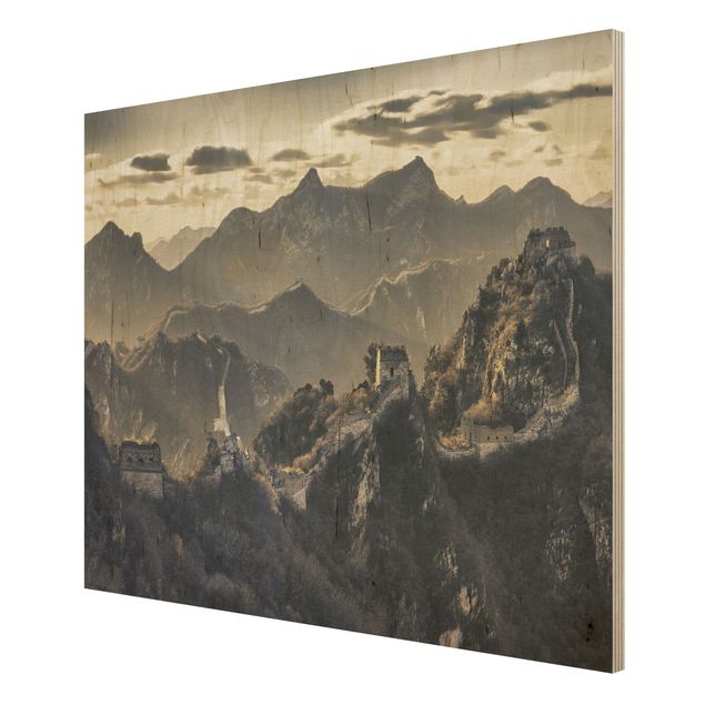 Wood prints vintage The Great Chinese Wall