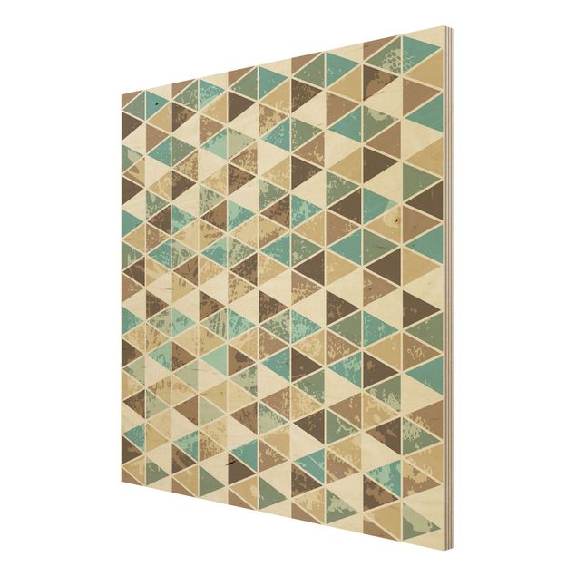 Wood prints Triangle Repeat Pattern