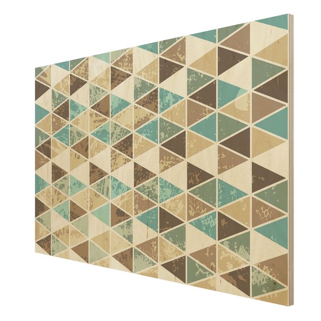 Wood prints Triangle Repeat Pattern