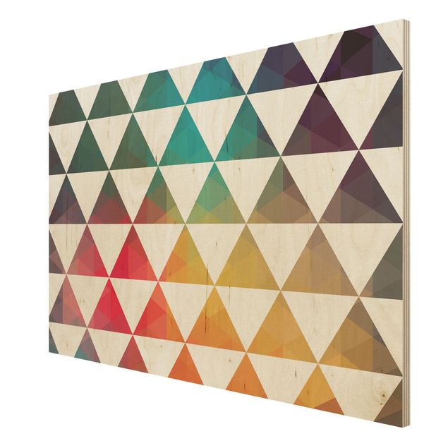 Wood prints Wood Print - Colour Geometry