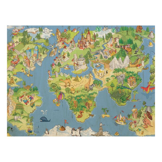 Prints Great and Funny Worldmap